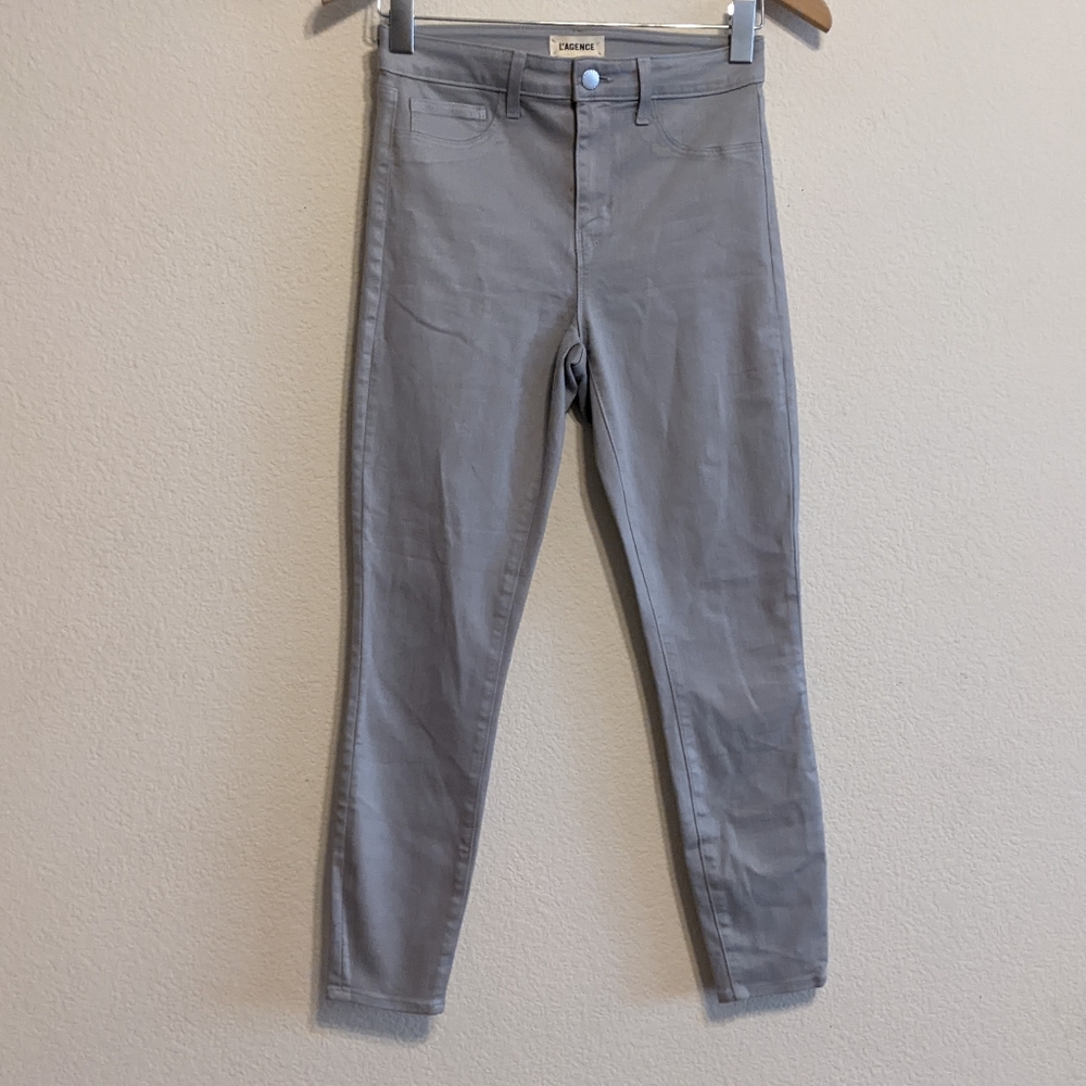 L’Agence Cloud Coated Margot High Rise Skinny - Size 27 Good pre-owned condition
